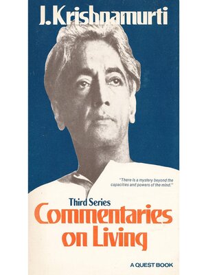cover image of Commentaries on Living: Third Series